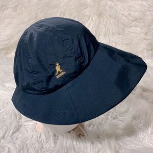 KANGOL Golf Cloche hat lightweight navy blue women’s size Large